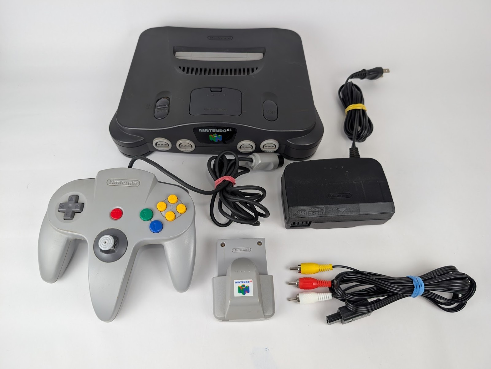 Nintendo 64 Black Console (NTSC-J) Japanese Bundle Controller N64 REGION FREE