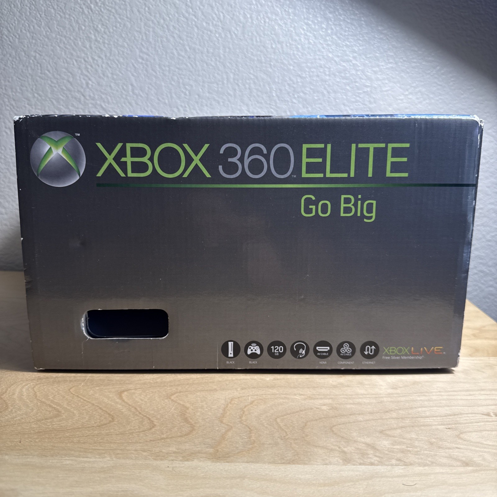 Microsoft Xbox 360 Elite 120GB Console Black W/Box Tested in good Conditions