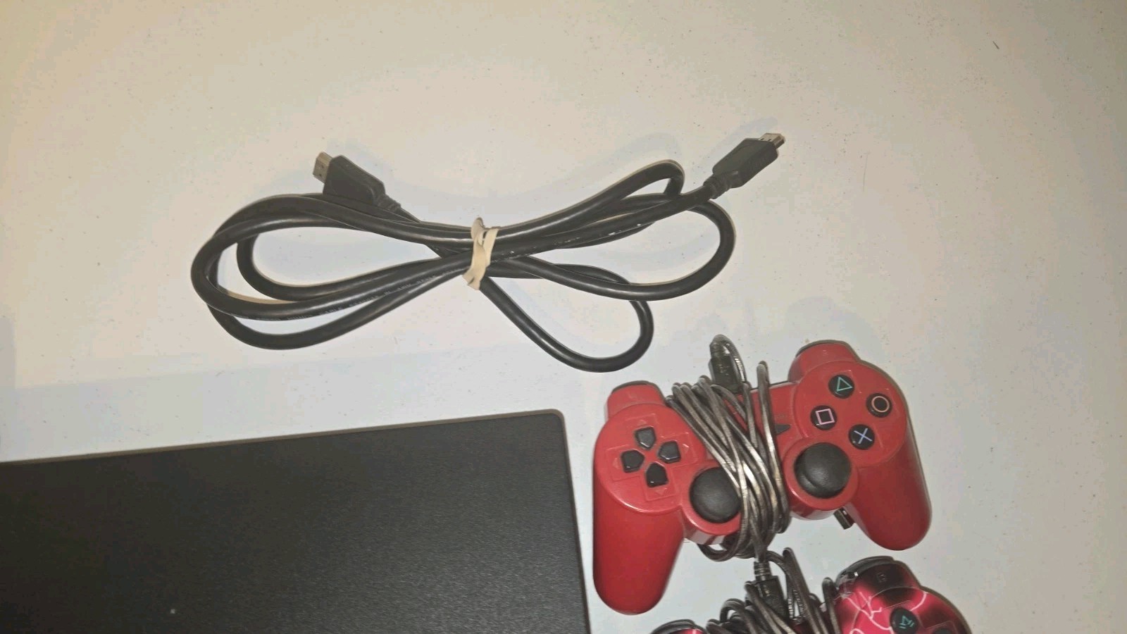 Sony PlayStation 3 Console PS3 Slim 160GB Plus 3 Controllers *Tested/Works*