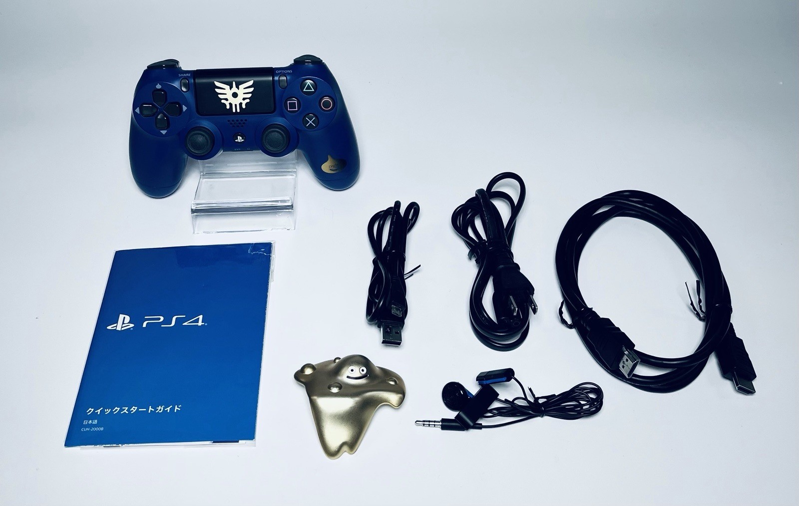 🎮 Sony PS4 Dragon Quest Loto Edition Console Full Set Blue Gold Slime Japan