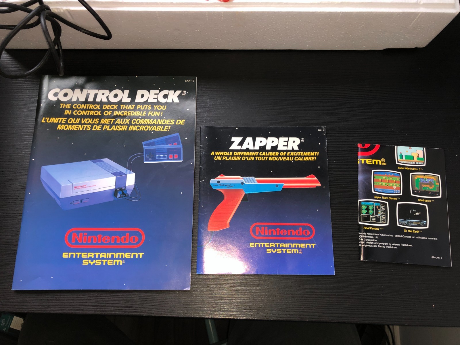 Nintendo NES Action Set Console Complete In Box CIB w. Styrofoam & Inserts