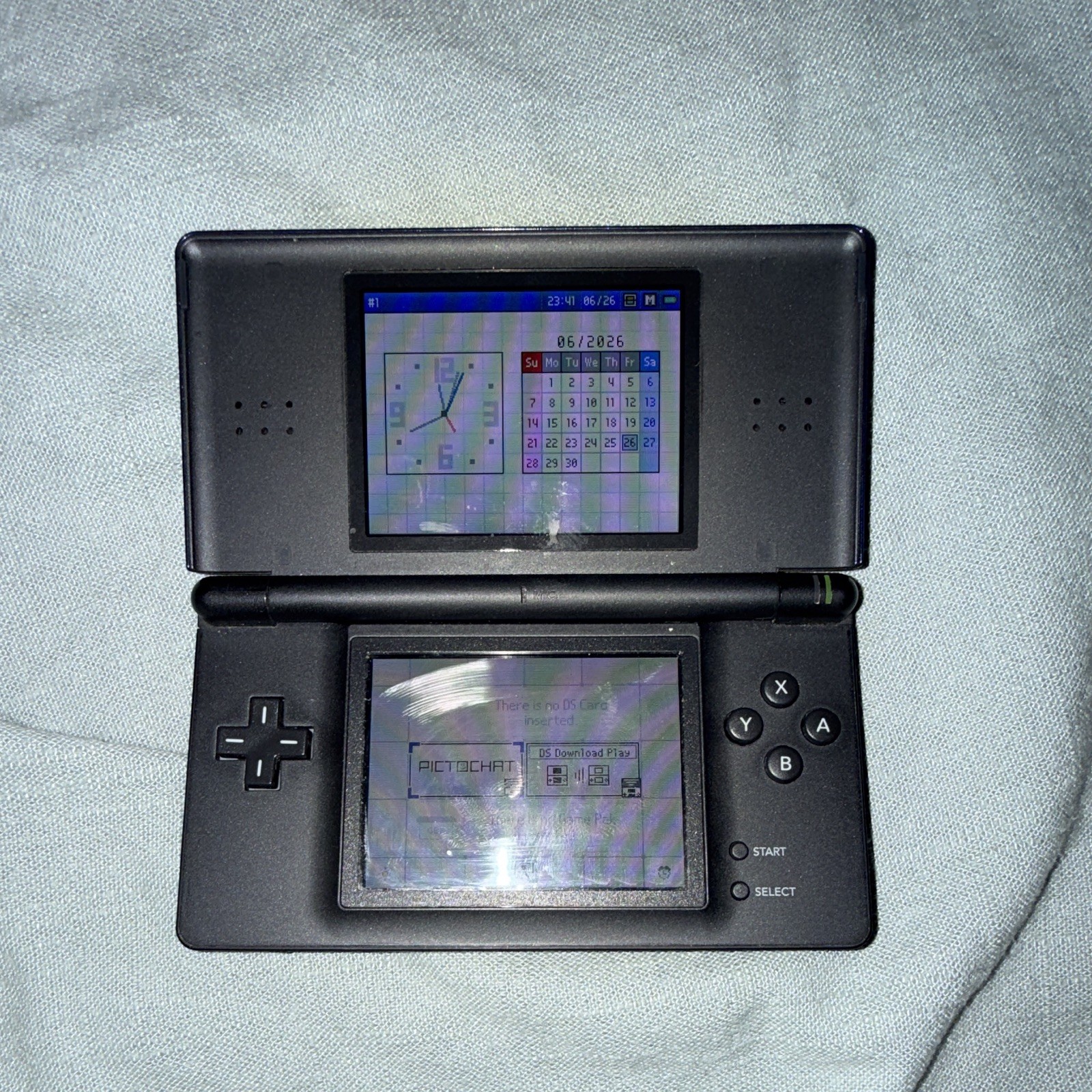 Nintendo DS Lite USG-001 Handheld System Blue/Black Touchscreen NTSC-U/C