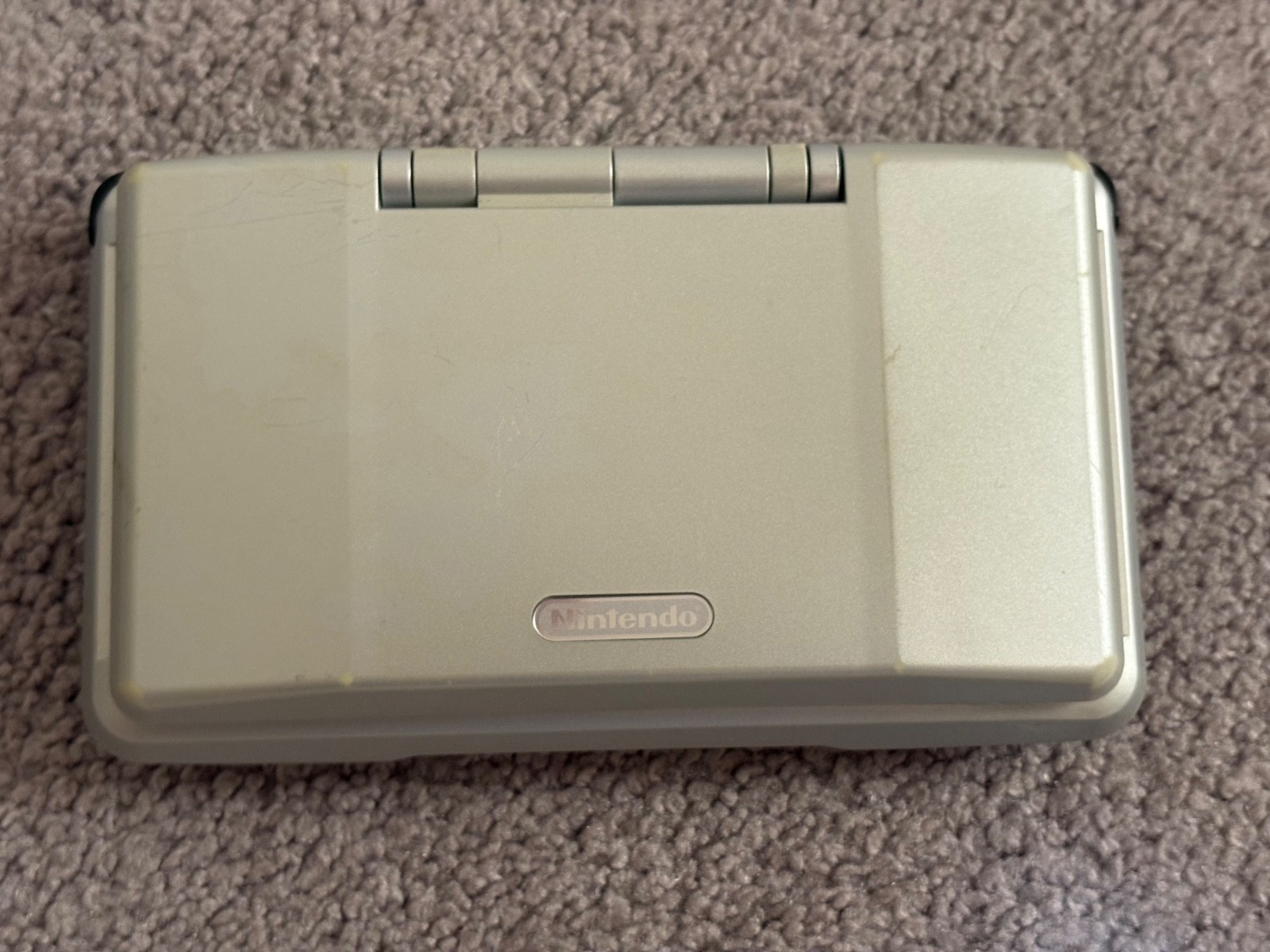 Nintendo DS Silver Handheld System – Great Condition! – TESTED AND WORKING (#1)