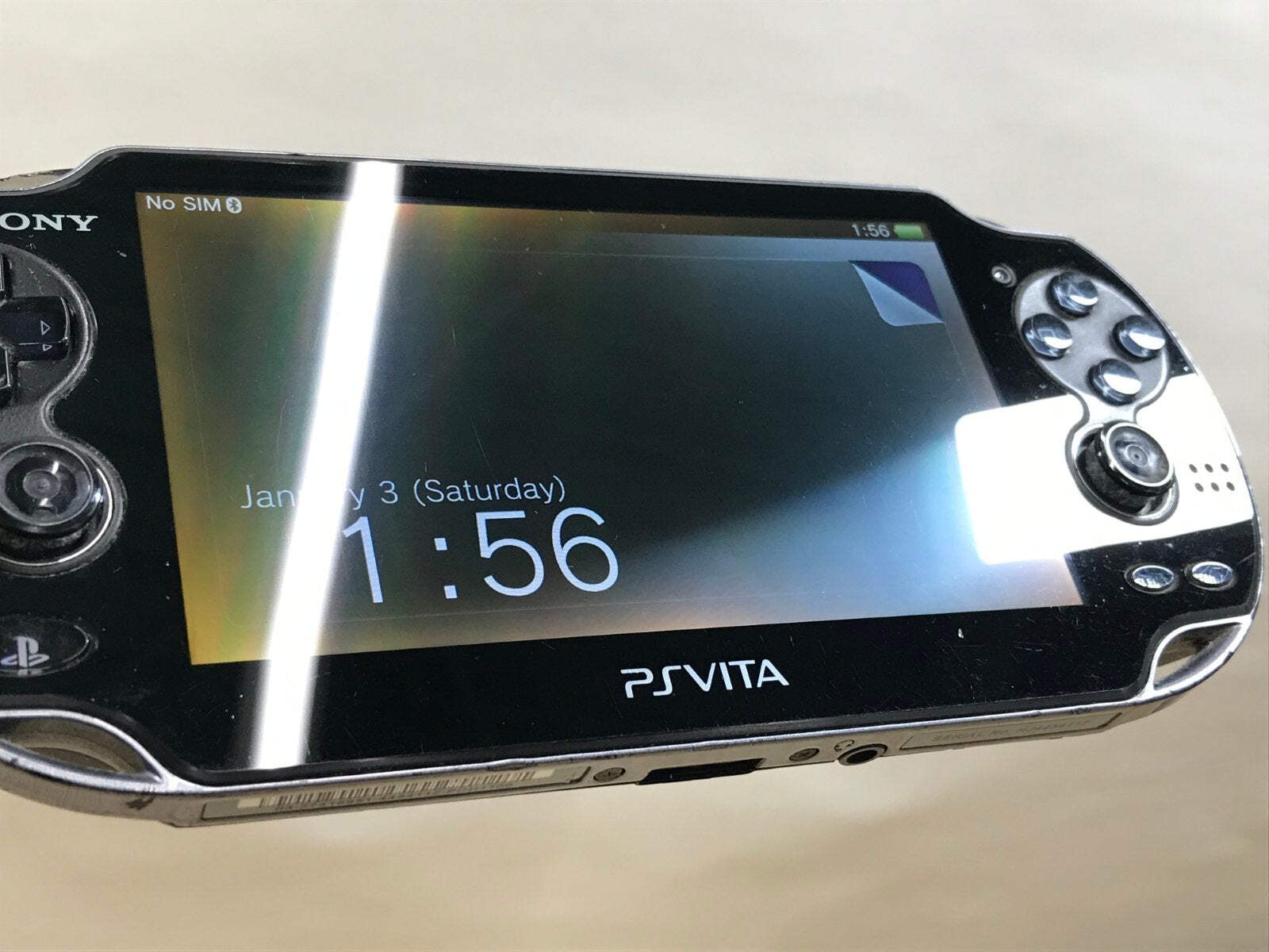 PS Vita PCH-1000 CRYSTAL BLACK Console Japan – With Defects GE1737