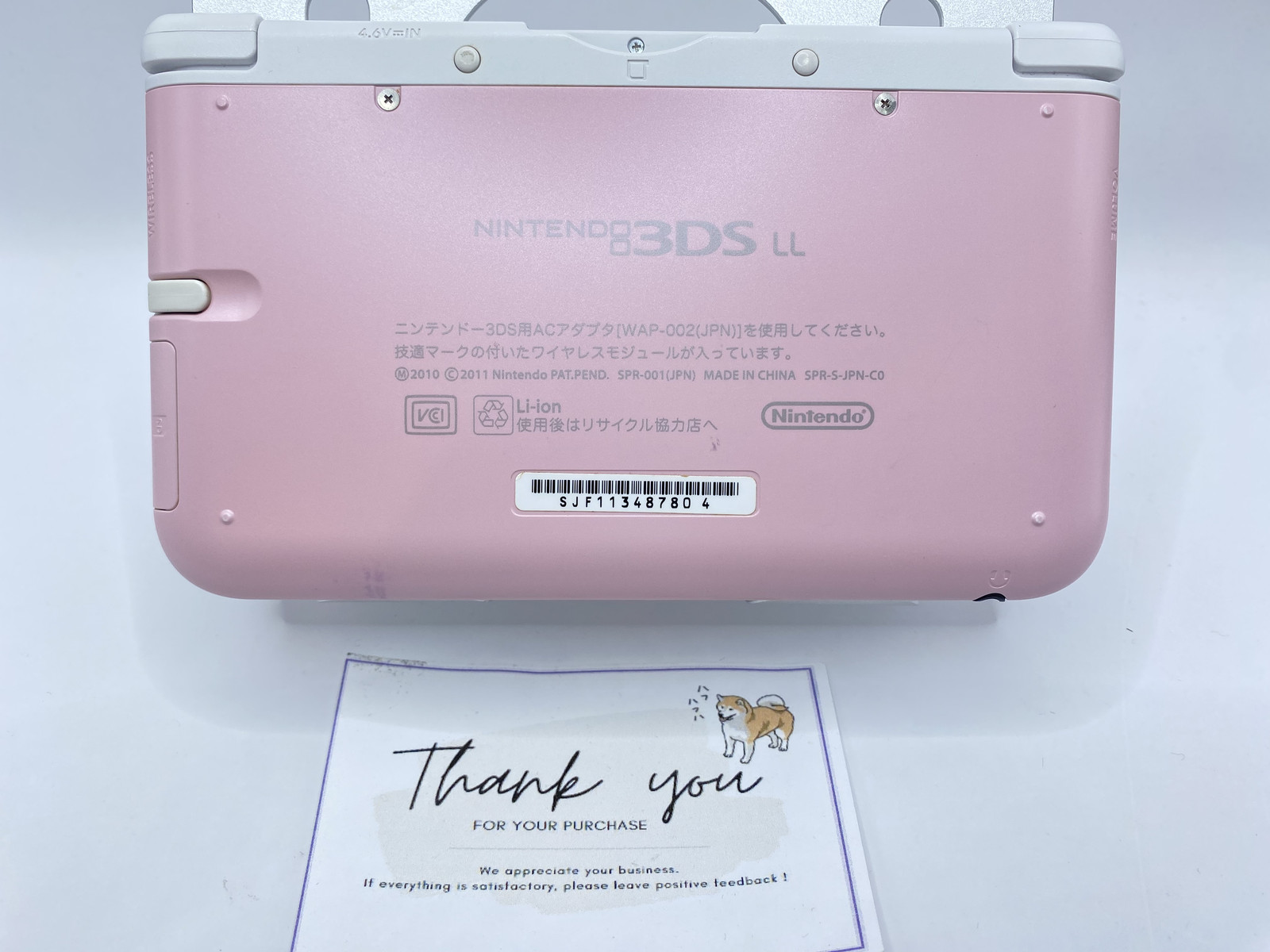 Scratched Nintendo 3DS XL LL Pink White SPR-001 Console Japanese ver 1day ship