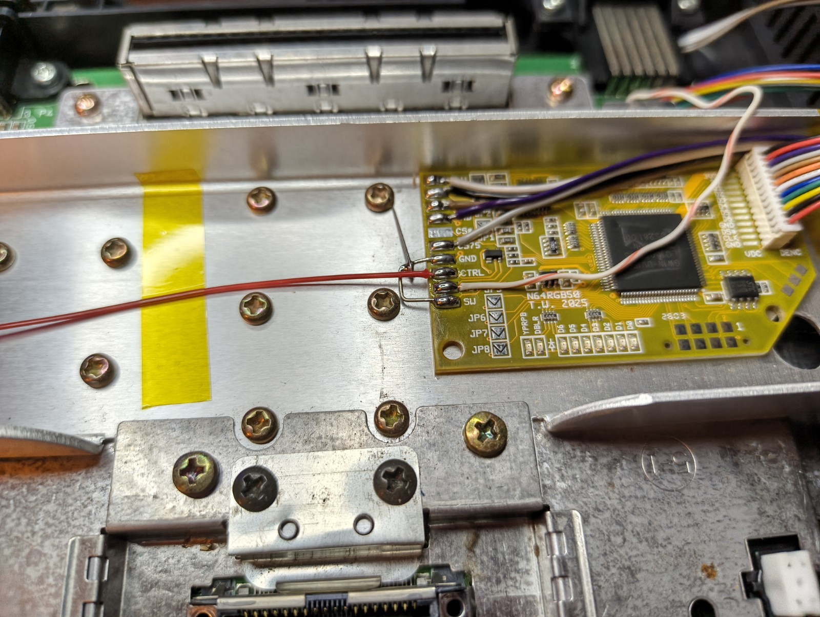 Nintendo 64 N64 N64RGB eTim RGB Board, Deblur, In Game Reset & NTSC Region Free