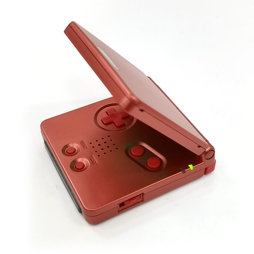 Game Boy Advance SP Red HD IPS V5 LCD Backlight Console 720×480