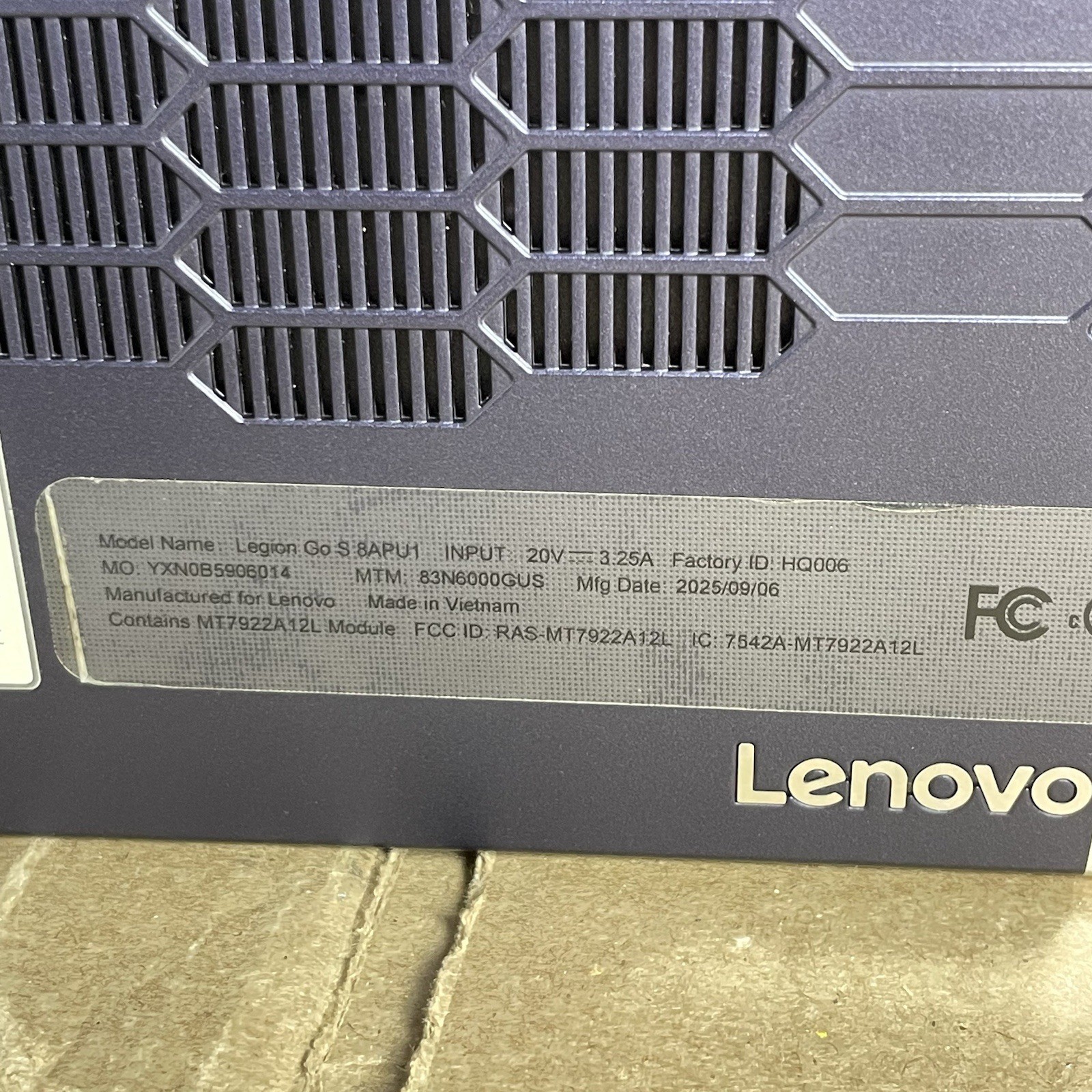 Lenovo Legion Go S Z1 Extreme 1TB, SteamOS, Nebula Violet. (Windows OS)