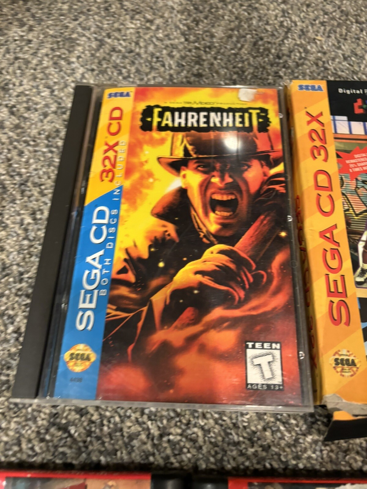CLEAN! Sega Nomad Genesis Handheld & Sega 32x Games Lot! Slam City, Fahrenheit +