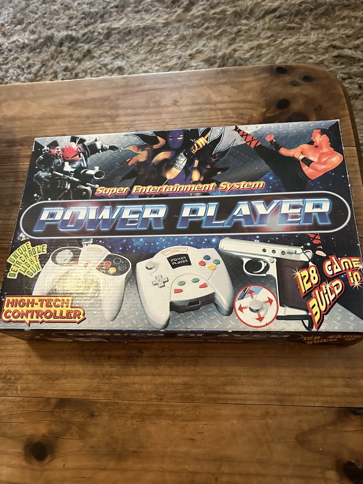Super Entertainment System Power Games 128 Games In 1 Controller Rare tested (m)