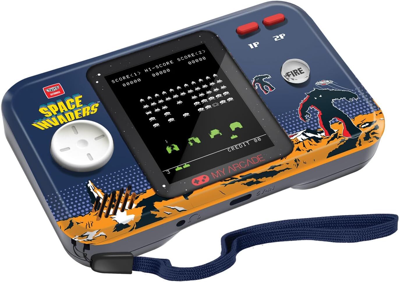 My Arcade Space Invaders Pocket Player Pro: Portable Video Game System, 2.75″