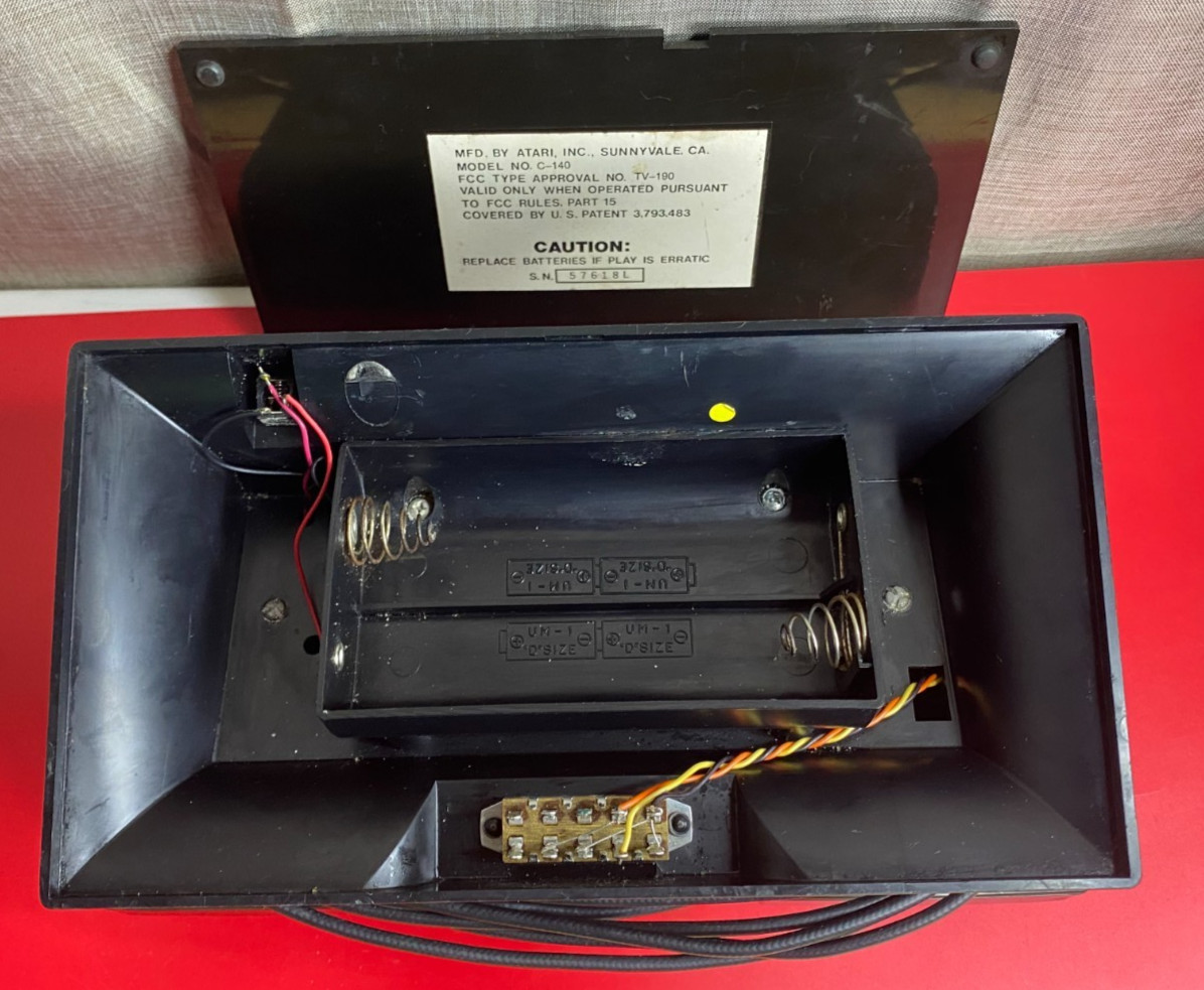 Vintage Atari SUPER PONG C-140 Early Video Game Console – Untested but Clean!