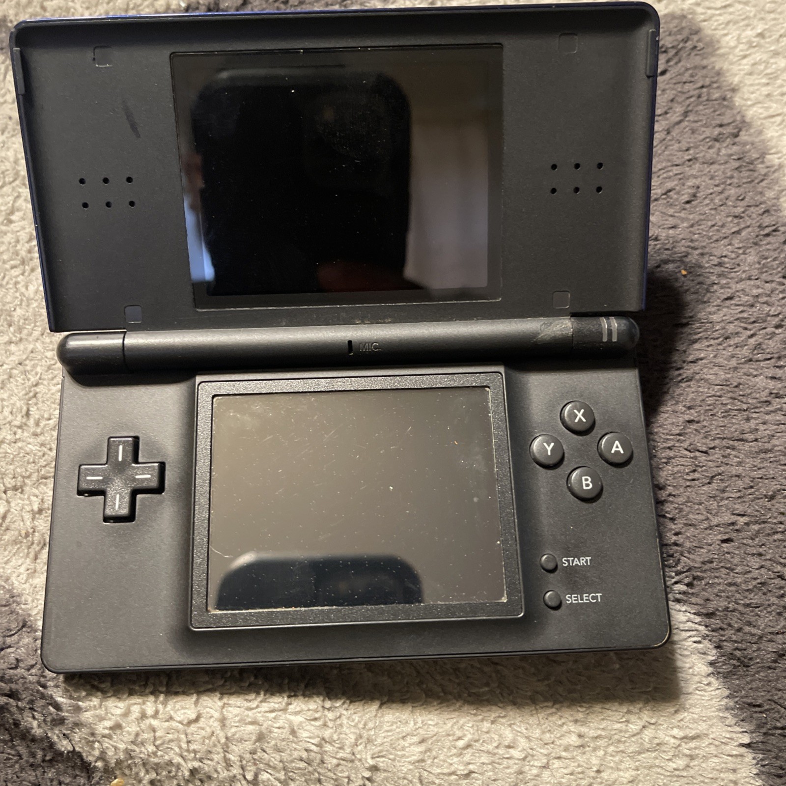 Nintendo DS Lite Cobalt Blue/ Black Handheld System – – For Parts