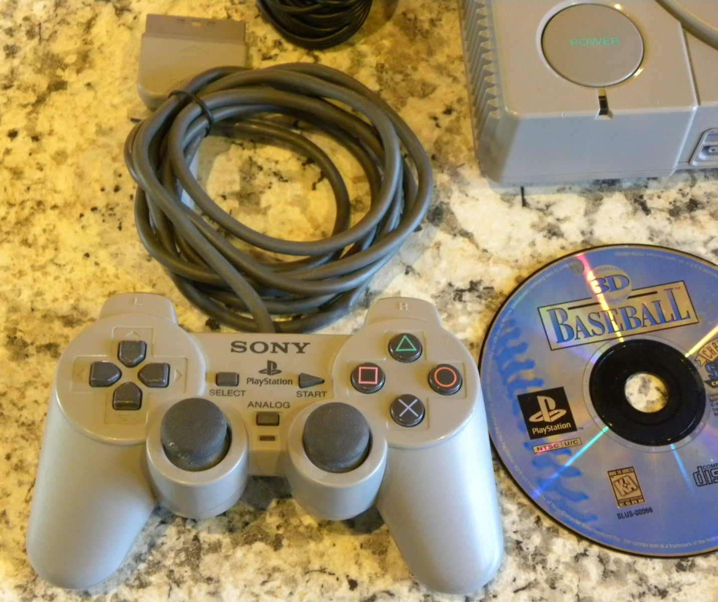 Sony PlayStation PS1 SCPH-9001 Console W/ Controller + 3 Games Tested & Working