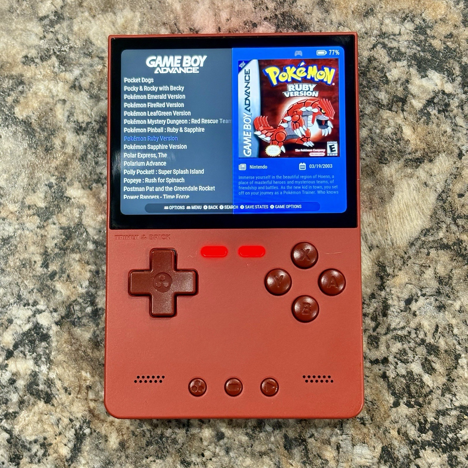New Trimui Brick Gaming Handheld, New 64GB Card, Custom Loaded Ready To Play