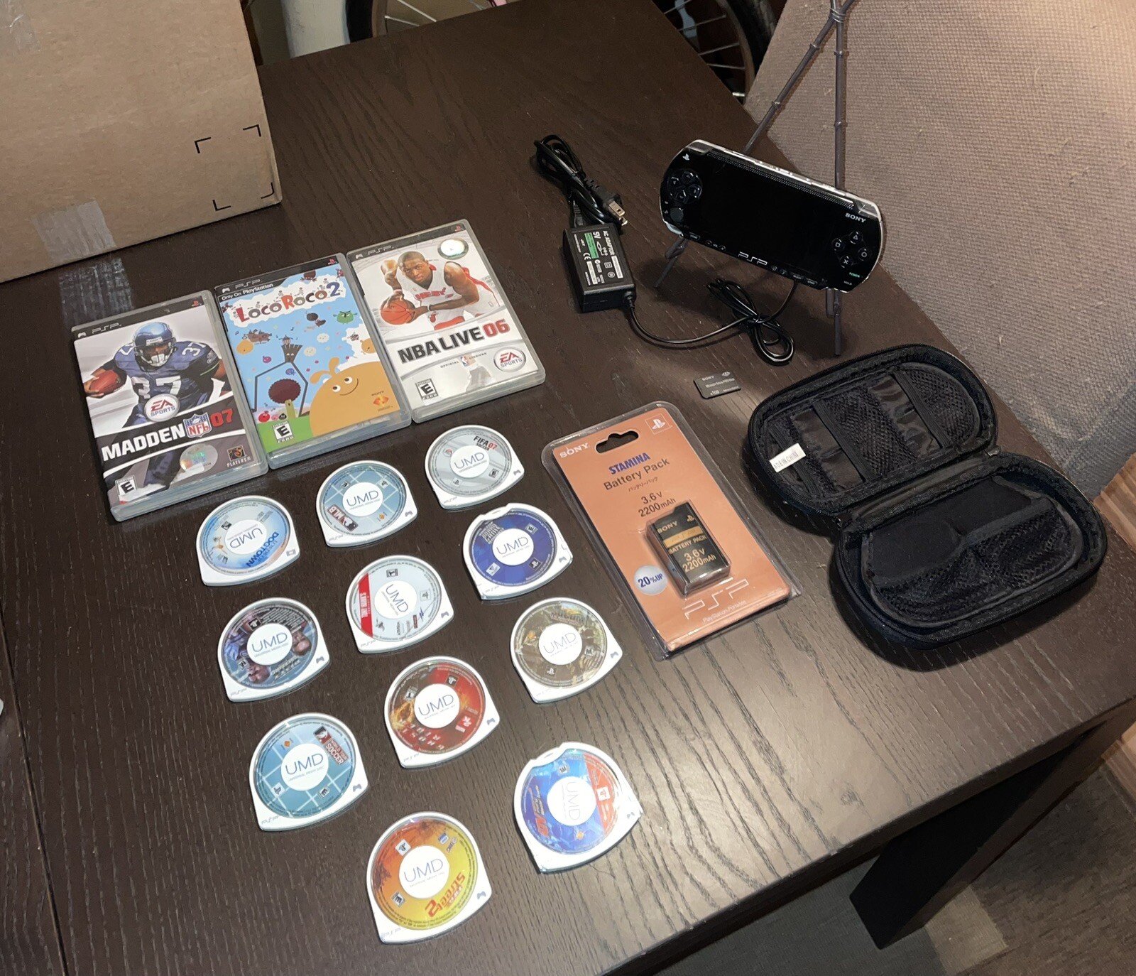 Sony PSP (1001) PlayStation Console, Accessories & Games Lot