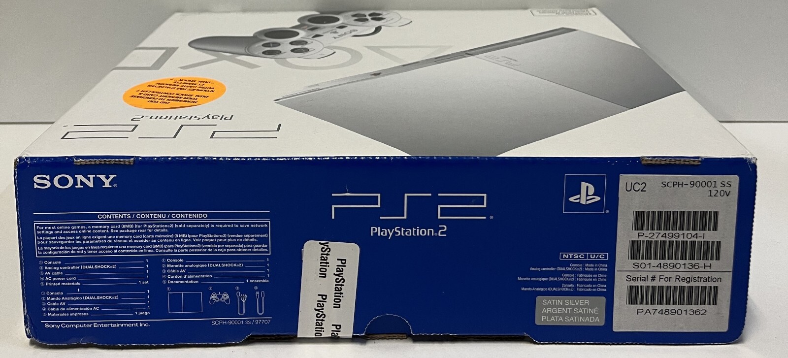 SONY PLAYSTATION 2 CONSOLE SCPH-90001 SS CB NEW NTSC USA FACTORY SEALED