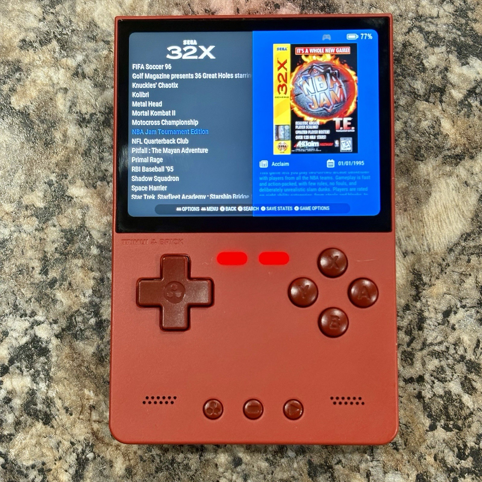 New Trimui Brick Gaming Handheld, New 64GB Card, Custom Loaded Ready To Play