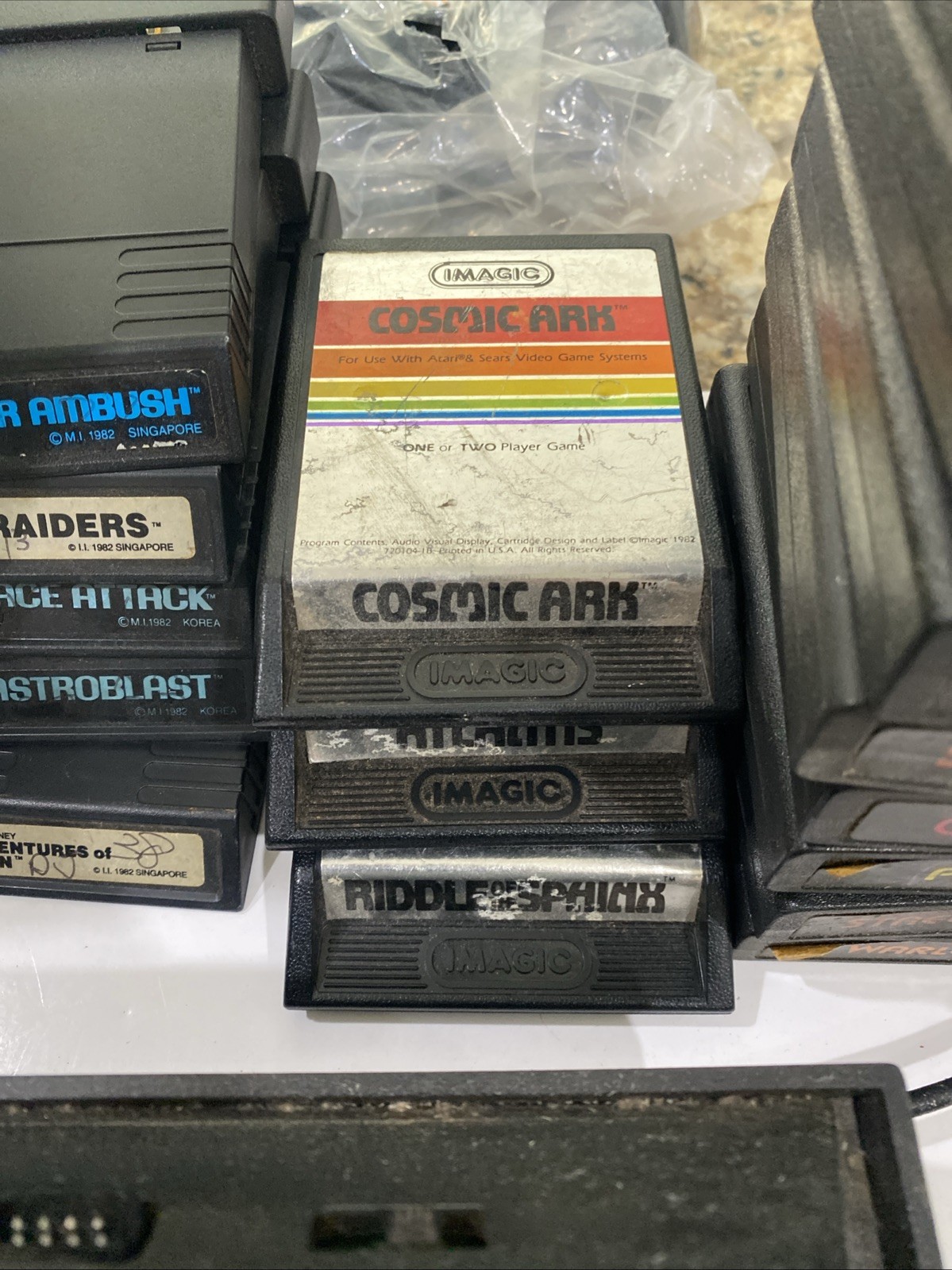 Atari CX-2600 Console With 3 Joysticks 2 Paddles AC Plug And 41 Games