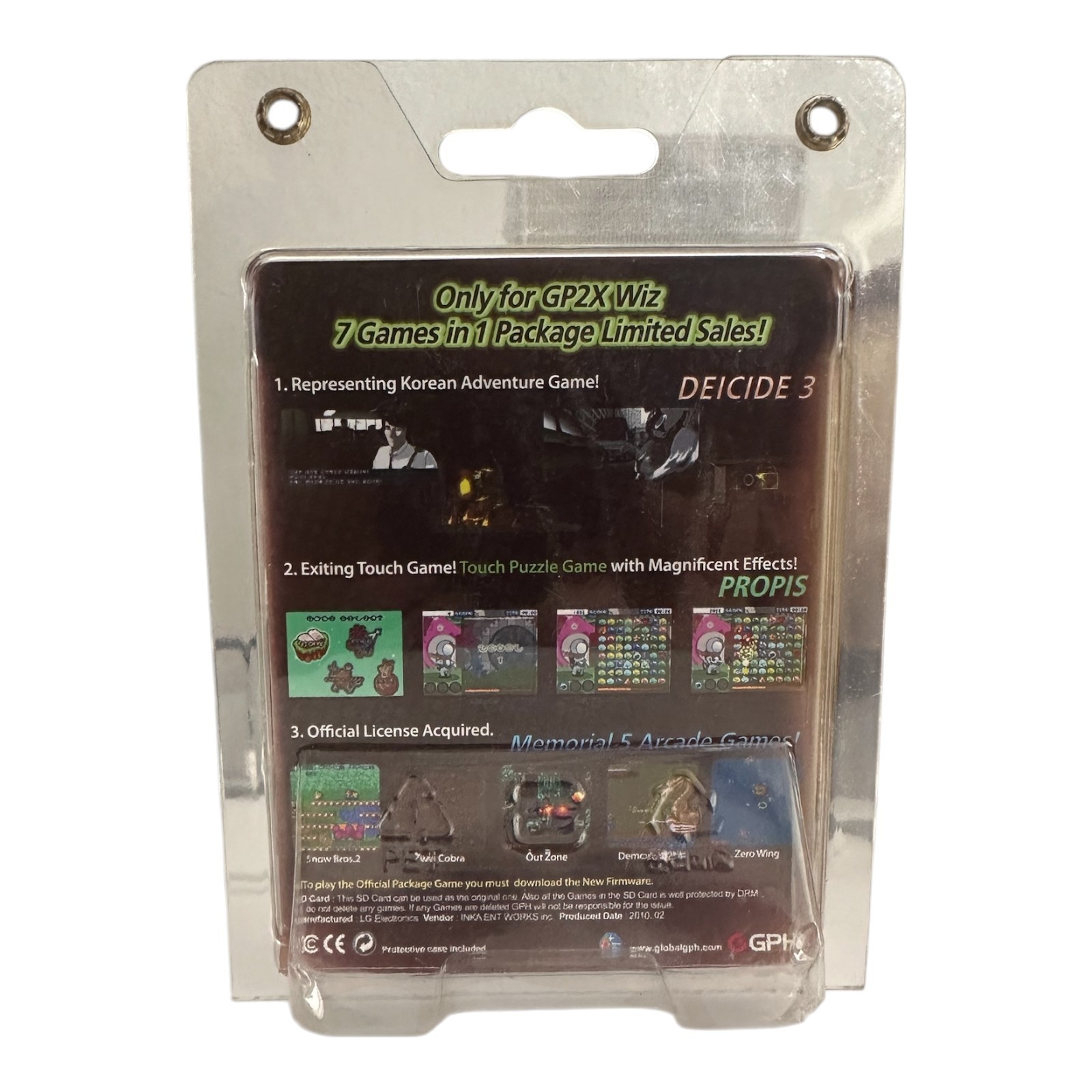 GP2X WIZ Handheld Portable Retro Game Package (7 Games in 1)