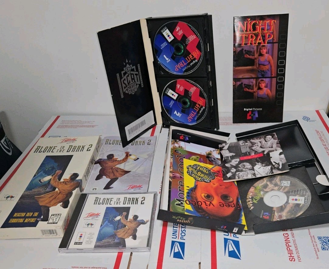 5 3DO Games Including Night Trap, Corpse Killer, Alone In The Dark + More READ!