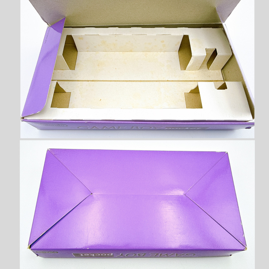 Nintendo Game Boy Pocket Console Clear Purple Japan w/Box, Manual – Excellent