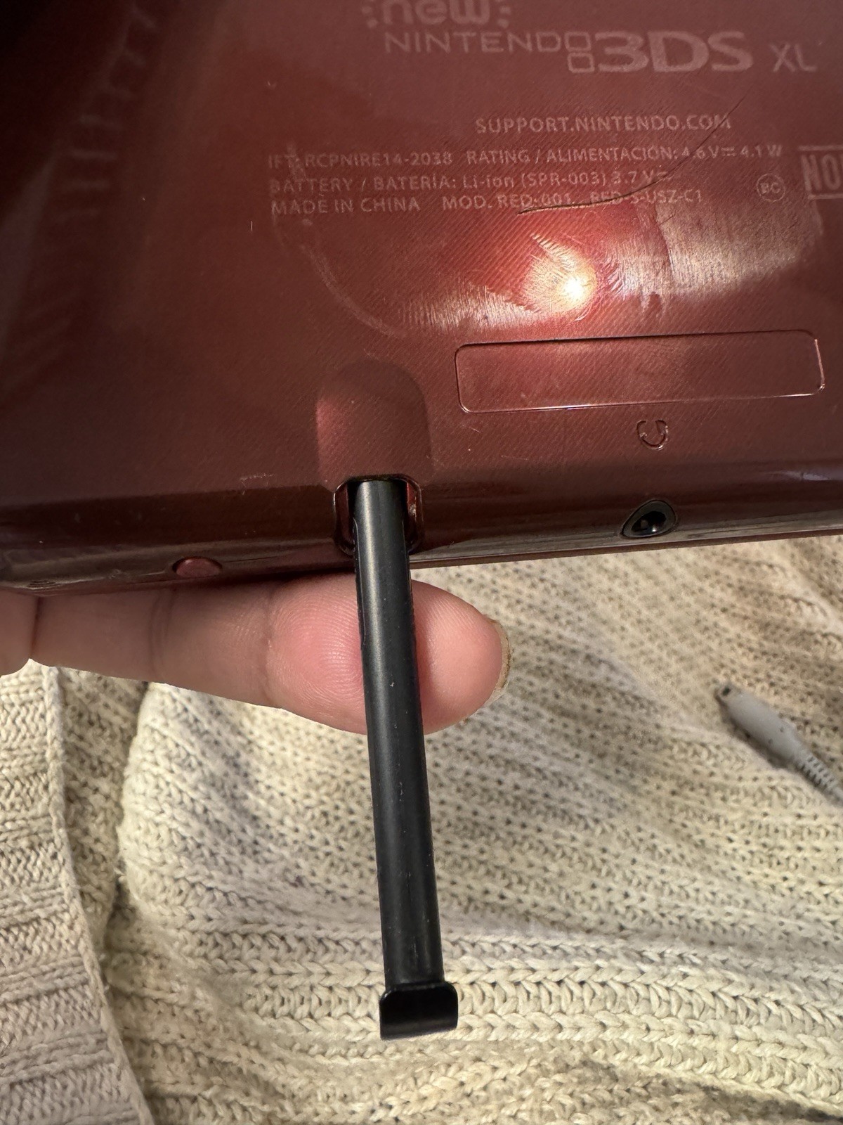 Nintendo 3DS XL Red Handheld System with 3D Audio Technology