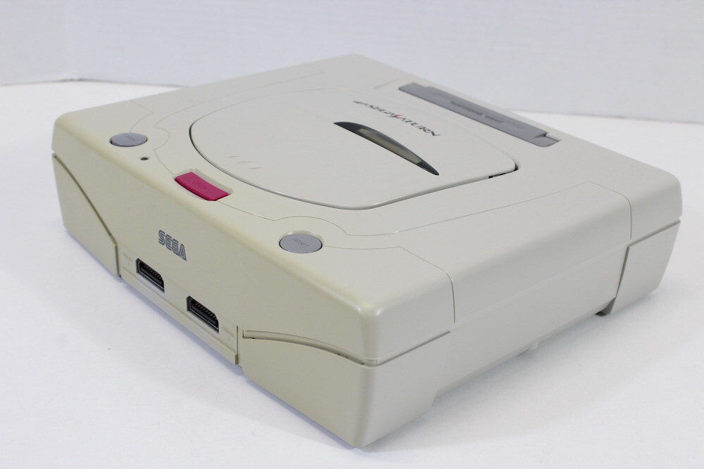 SEGA Saturn White Console Controller AC AV Boxed HST-3220 SS Matching Serial # 2