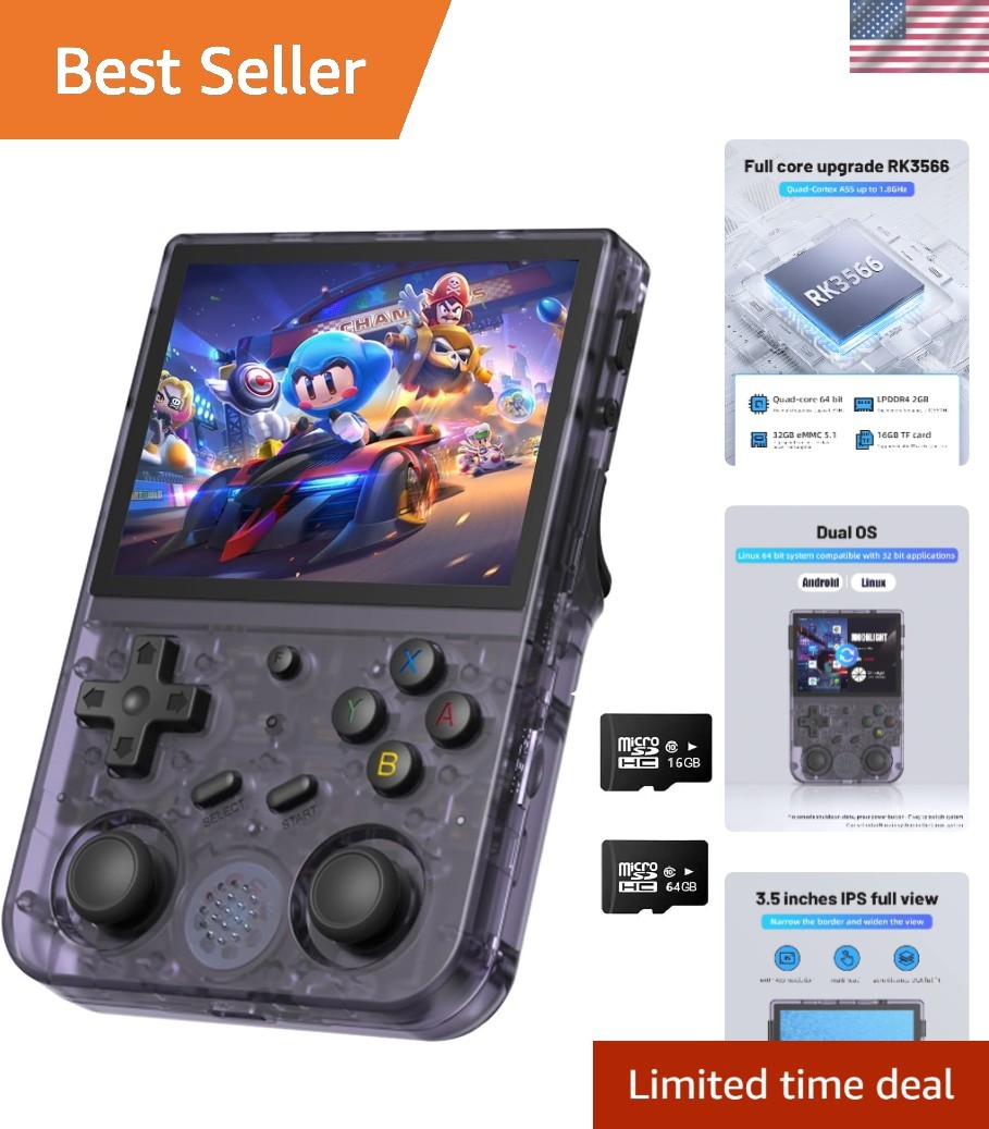 Anbernic RG353V Purple – 4452 Games, 5G WiFi, Bluetooth & Streaming Capabilities