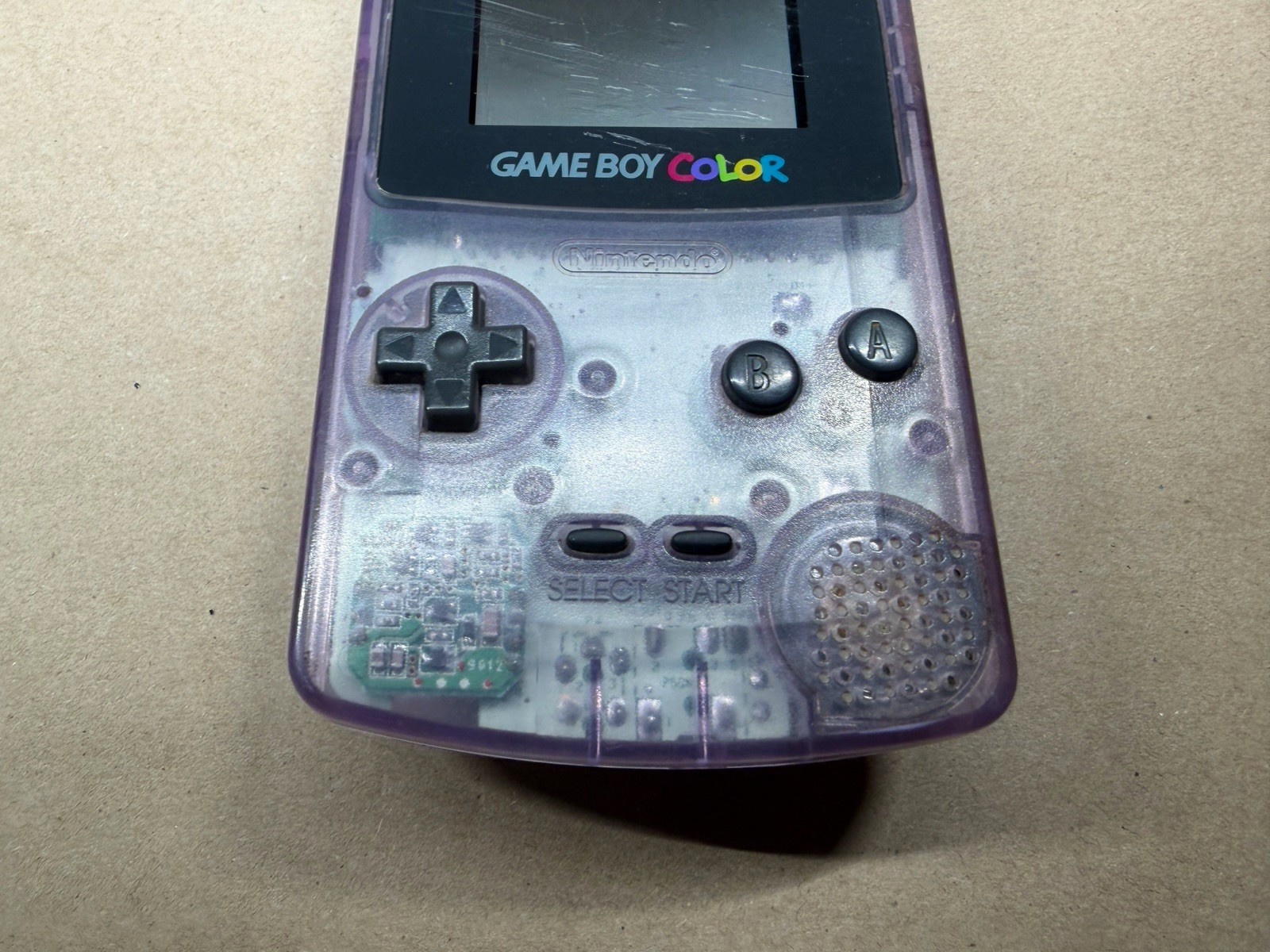 Nintendo Game Boy Color Handheld System Atomic Purple *Has Cosmetic Wear* Tested
