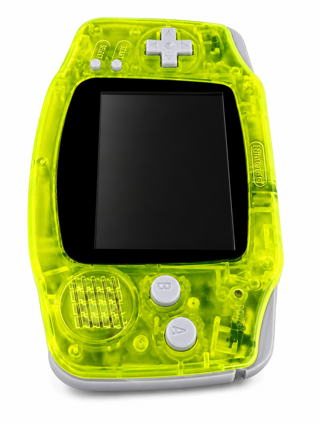 Nintendo GameBoy Advance GBA IPS Backlit Screen Clear Lime Excellent GBA IPS