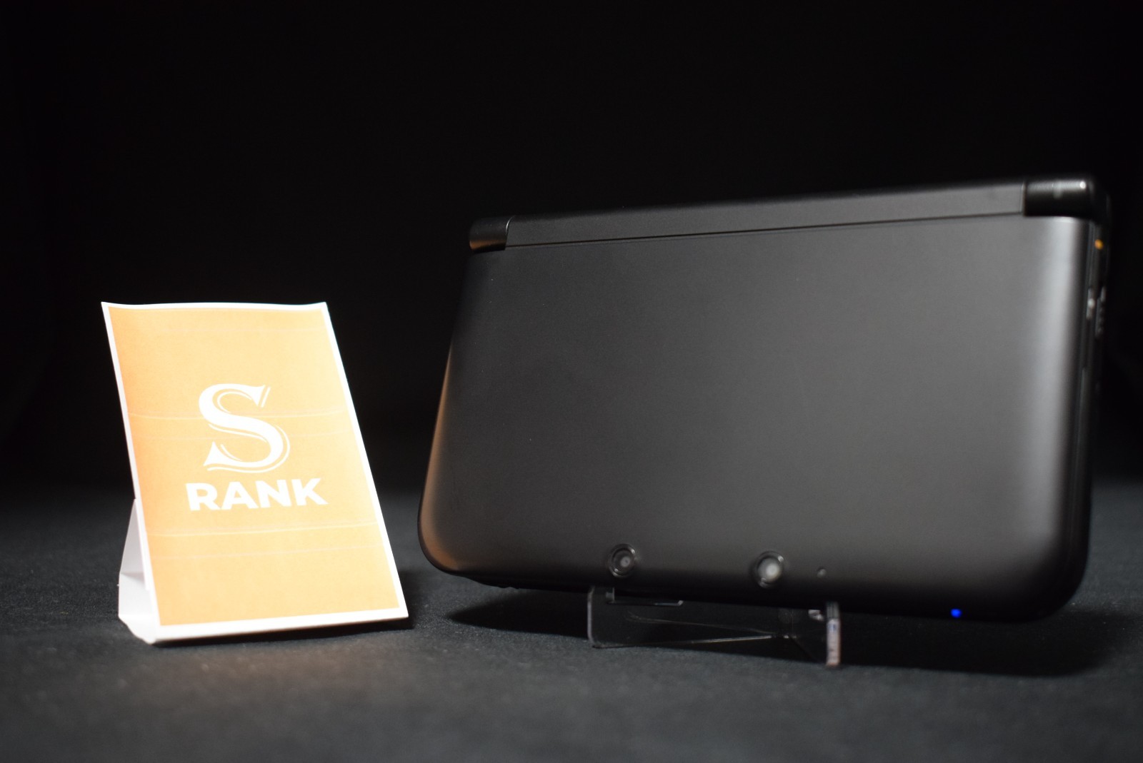 Nintendo 3DS XL LL Black w/BOX RANK S Chargers Stylus Teste Japanese ver #6006