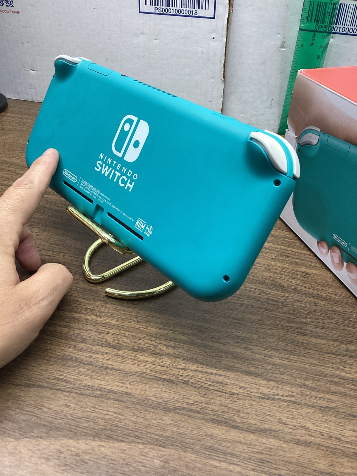 Nintendo Switch Lite Turquoise Teal Handheld Console Bundle with Zelda Game