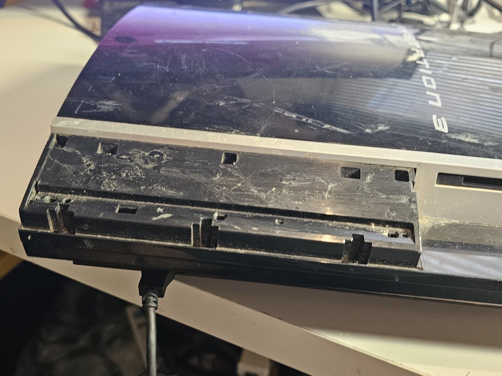 Original Fat PS3 CECHK01 80GB Console ONLY – Tested Working – Damaged Frame/Vent