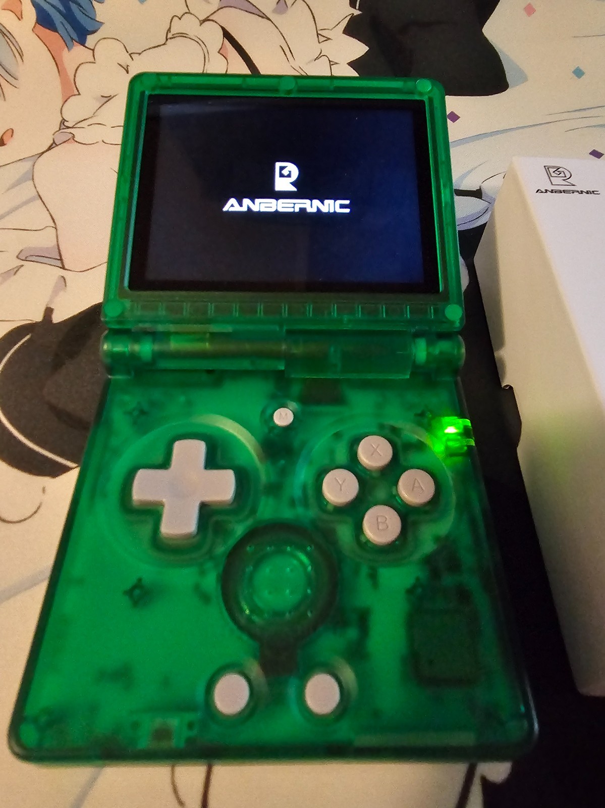 Anbernic game console RG35XXSP Flip, W/128GB samsung, No Charger