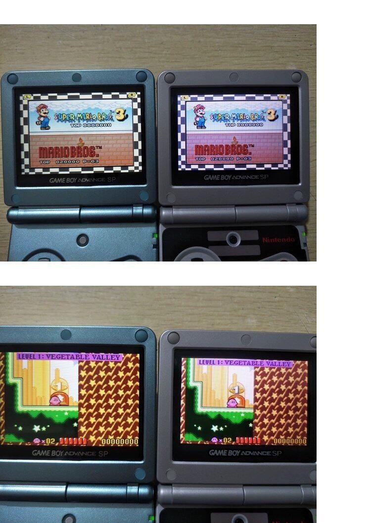 Frontlight/Backlight Screen Mod Kit for Nintendo Game Boy Advance GBA SP Retro H