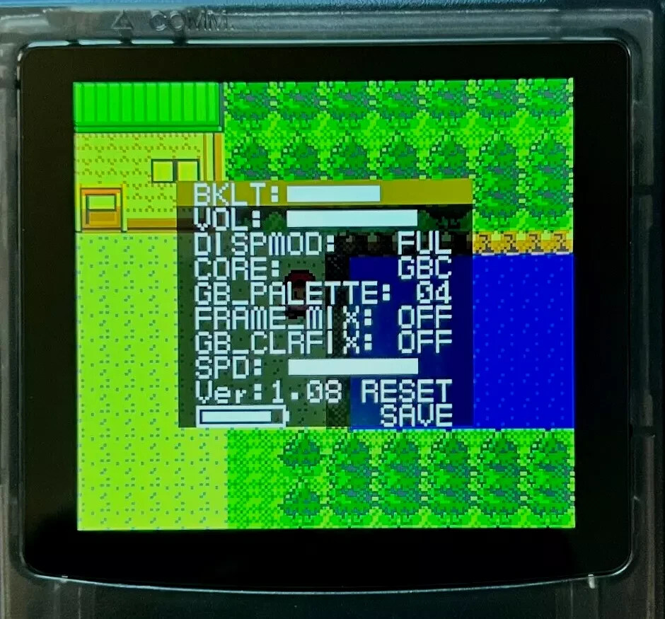 Clear 💎 FPGBC Gameboy Color GBC Funnyplaying XL IPS Screen USB-C Console