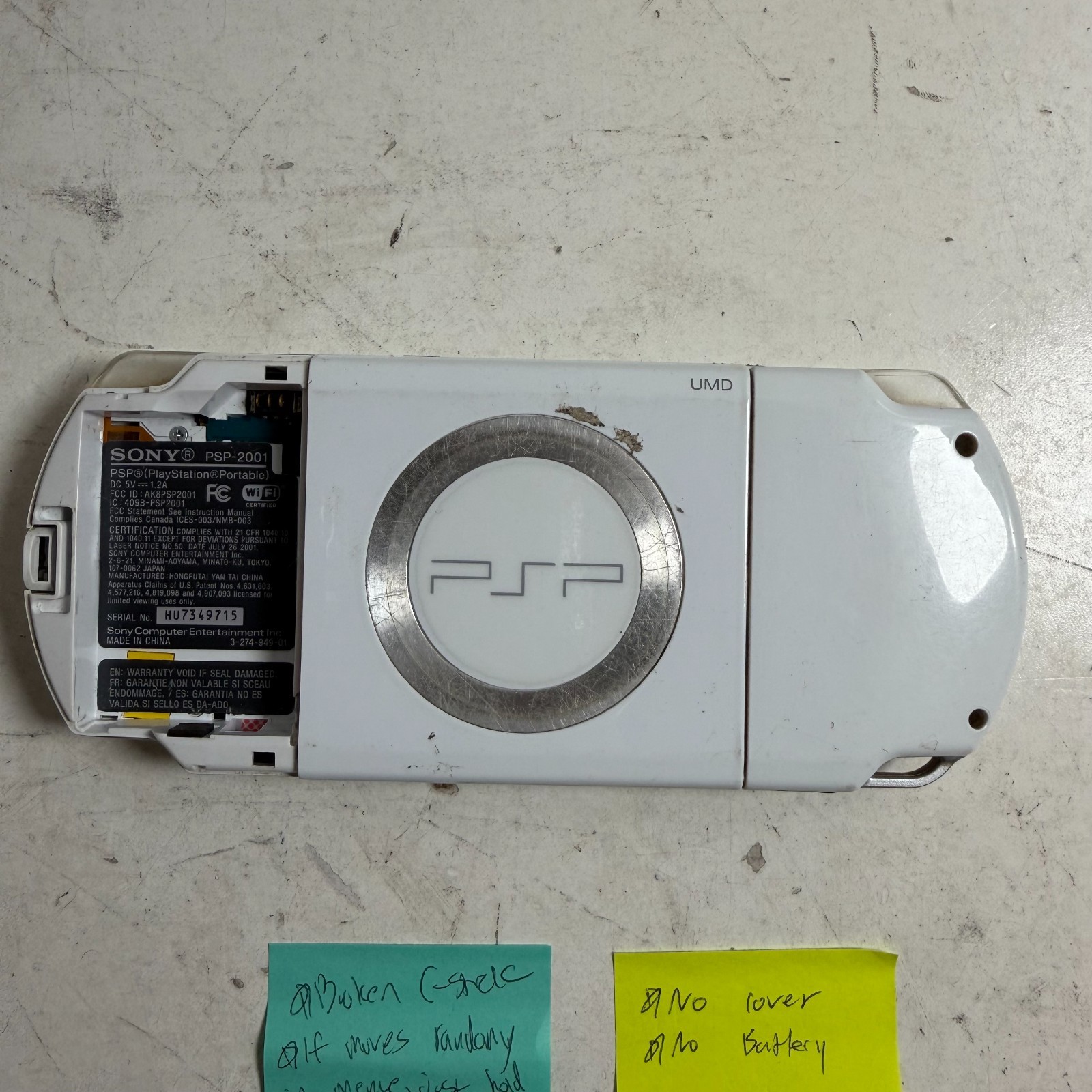 Sony Playstation Portable PSP-2001 Handheld Game System Only