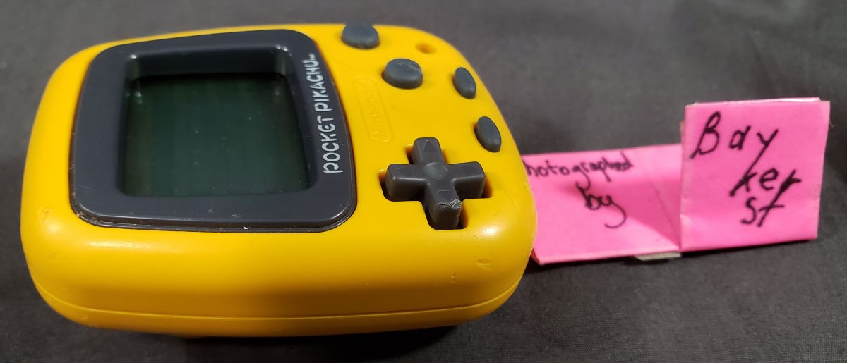 Pocket Pikachu 1 Yellow Black White LCD Virtual Pet Pedometer Game MPG-001 Japan