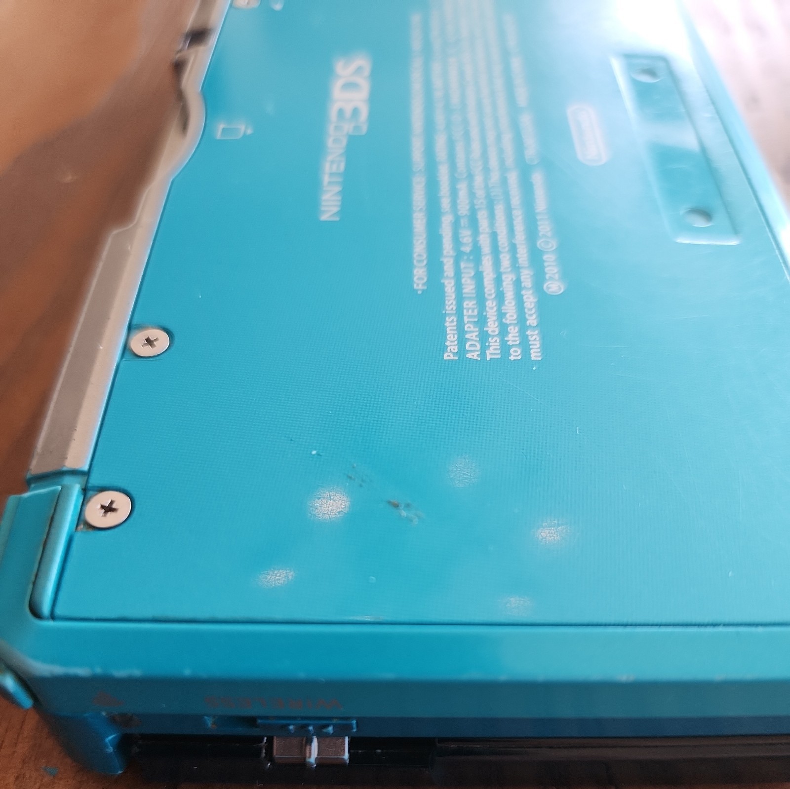 Nintendo 3DS CTR-001 USA Aqua Blue Console Tested Working Includes Stylus