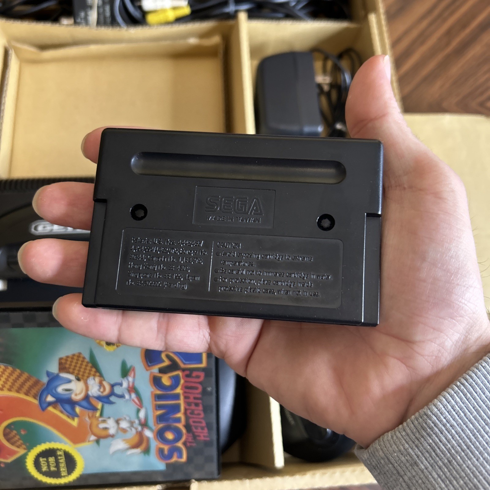 Sega Genesis Model 2 Console Complete in Box Sonic 2 Bundle Manual Reg Card Post