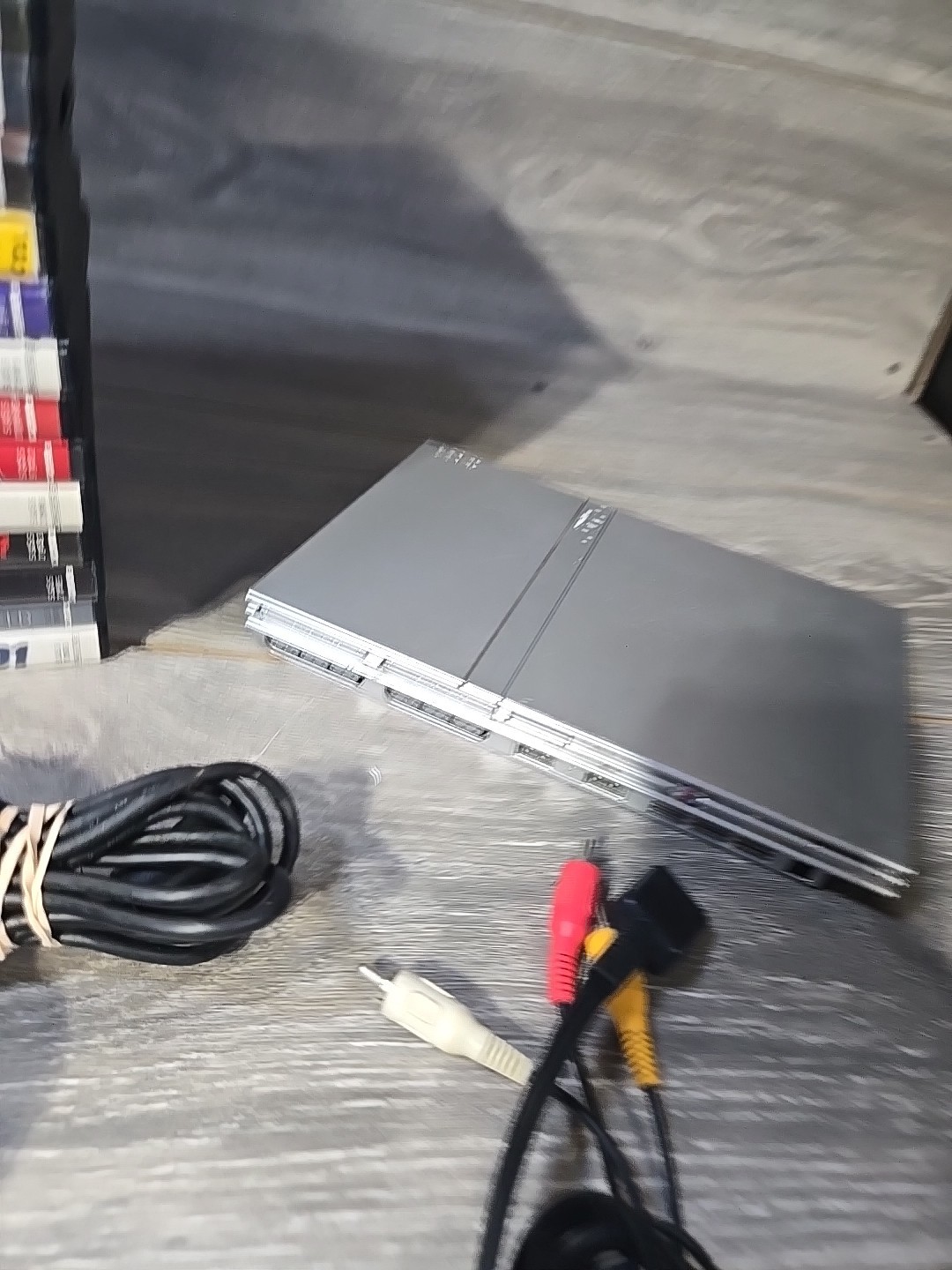 Sony PS2 Slim SCPH-79001 Silver Console 20 Game Bundle Controller Cables Tested