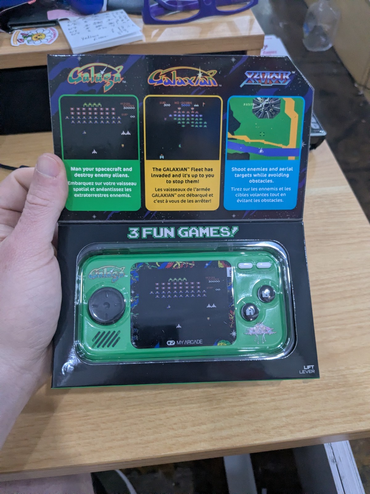 T1 My Arcade GALAGA Pocket Player Portable Gaming System New and Sealed!