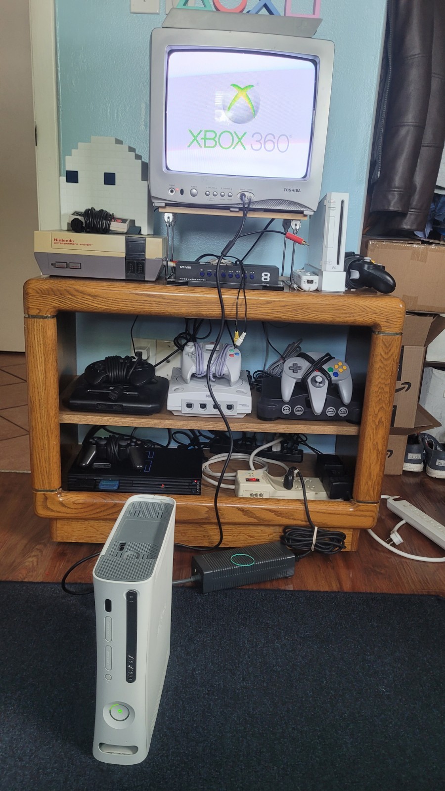 Microsoft Xbox 360 Pro System + OEM Power Supply [TESTED, READ DESCRIPTION]
