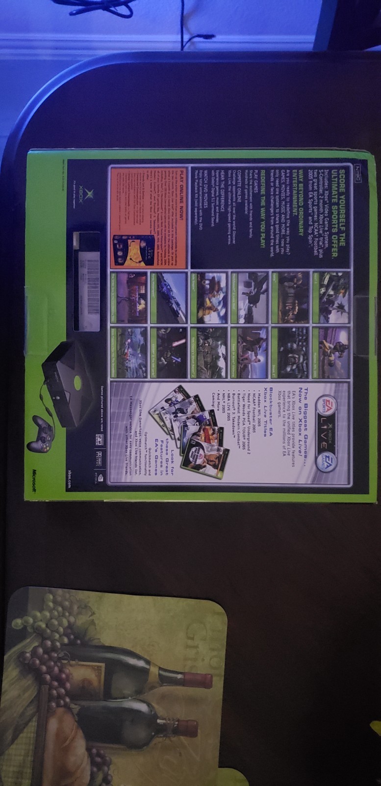 Ultra Rare SEALED New original xbox with 3 games inside the box.