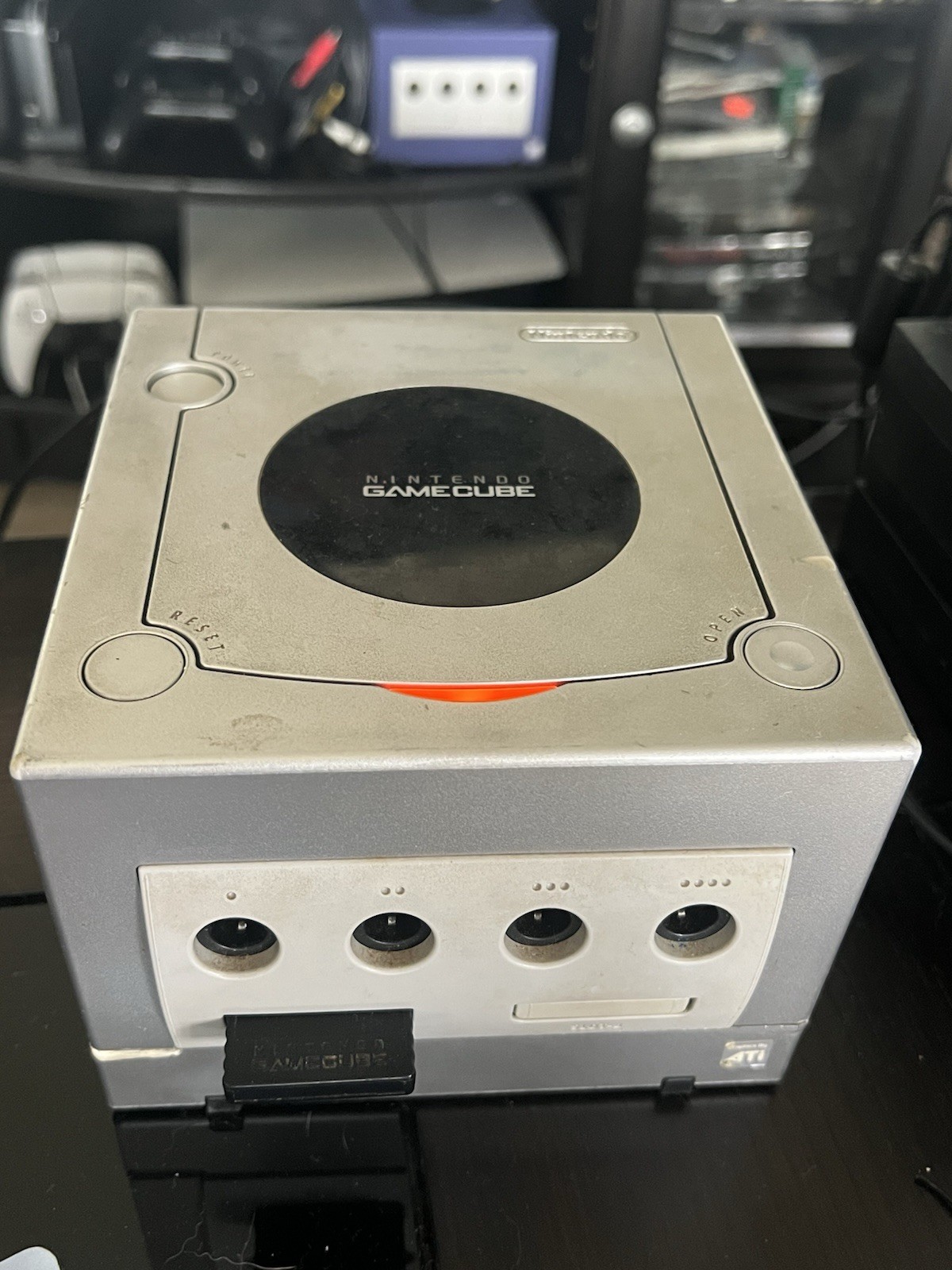 Nintendo GameCube Silver System Console Bundle OEM Controller Cords Tested Turok