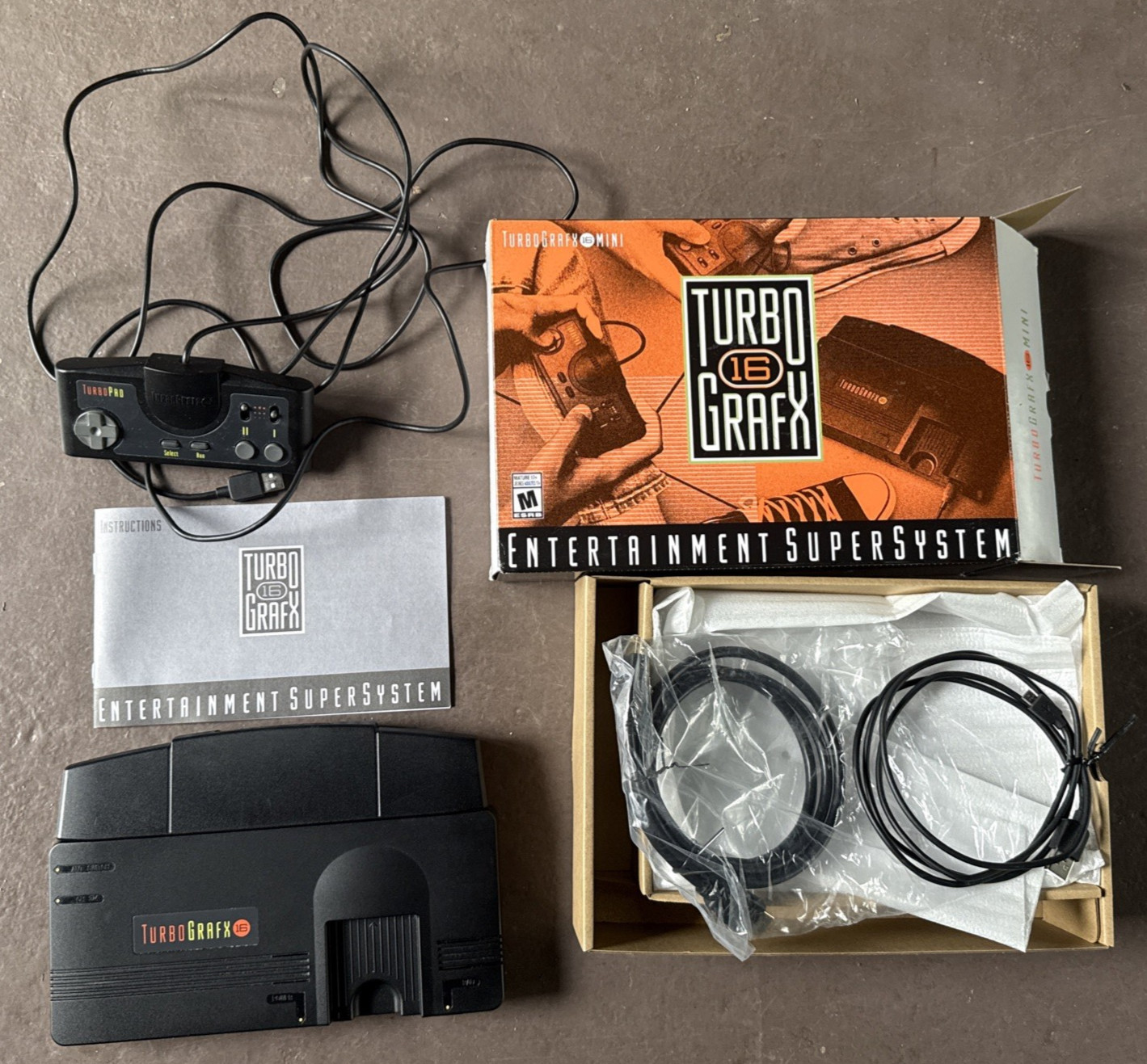 TurboGrafx 16 Mini Game Console 2020 Edition PC Engine TG16 HDMI NEC Used w/ Box