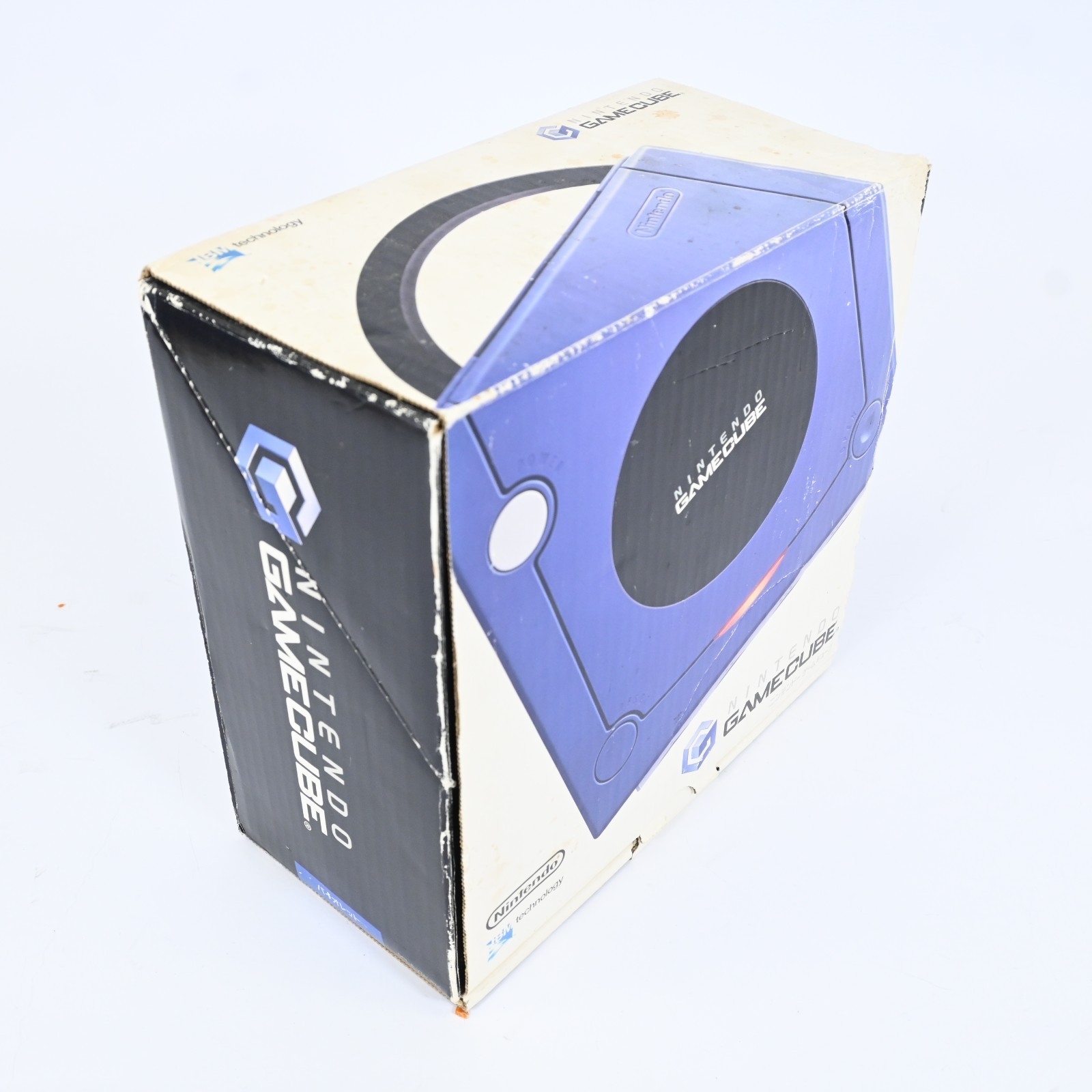 Nintendo GameCube DOL-001 Indigo Blue Console Complete in Box Tested Working