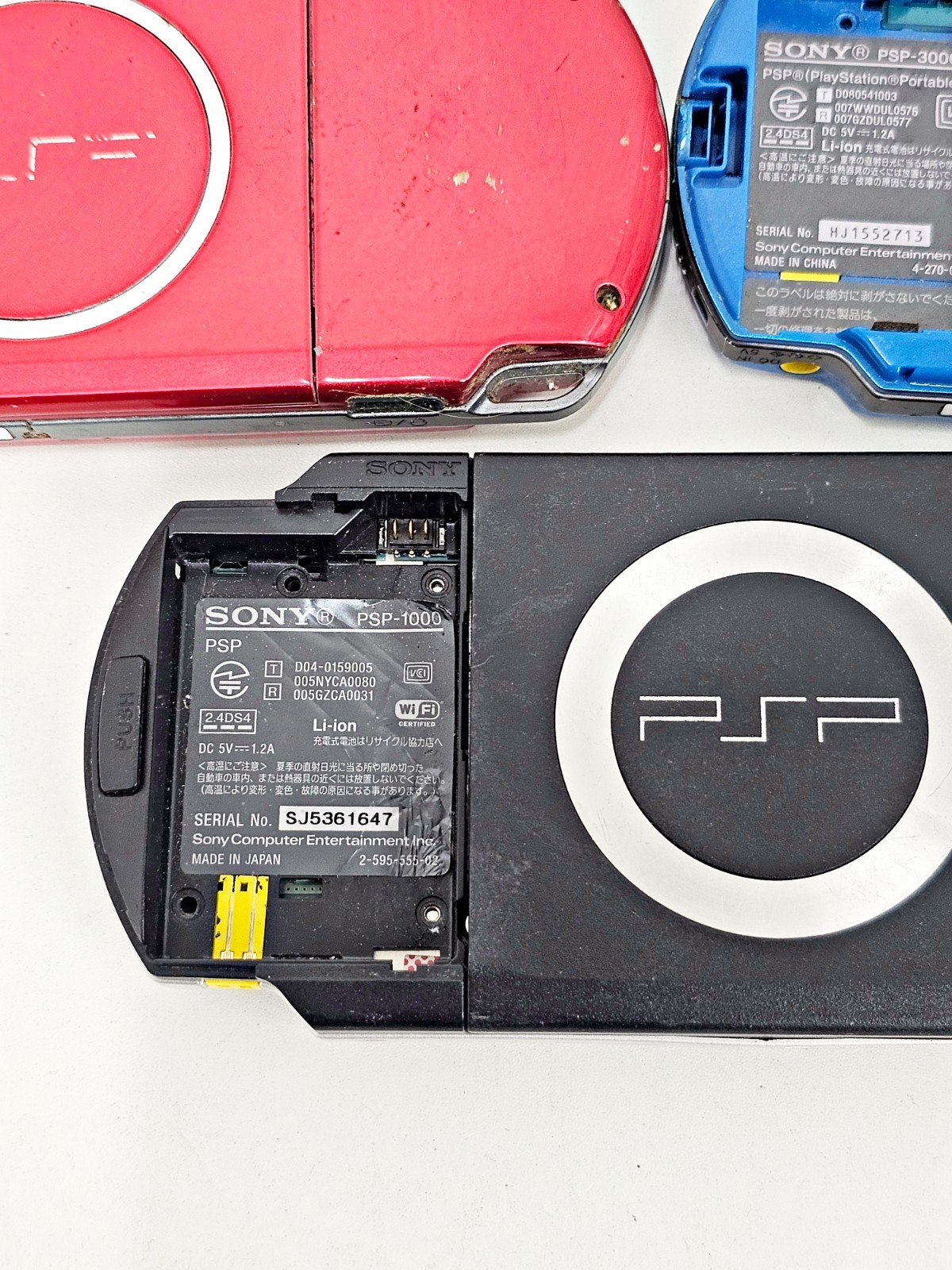 Sony PSP Console Lot 5pc JUNK UNTESTED