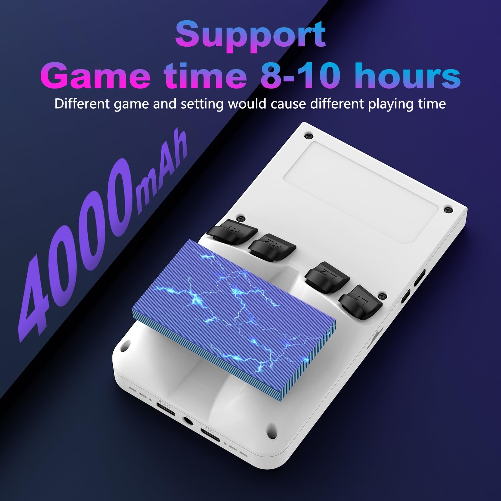 R36MAX Retro Handheld Game Console, 4.0 Inch 720×720 IPS Screen, 64GB Built-i…